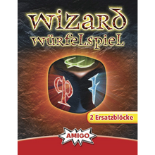 Amigo 01958 Wizard Würfelspiel Ersatzblöcke - 2 Stück