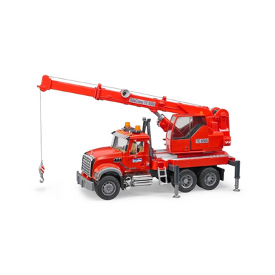 BRUDER 02826 Profi-Serie - MACK Granite Kran-LKW - inklusive Licht&Sound Modul